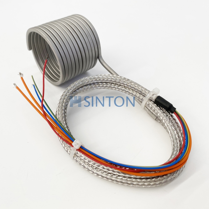 Electric hot runner coil heating elements φ45x40mm with J type thermocouple wire inbuilt