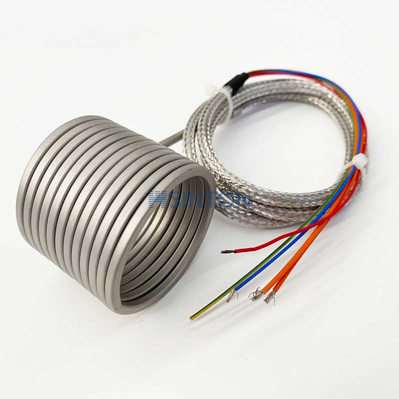 Electric hot runner coil heating elements φ45x40mm with J type thermocouple wire inbuilt