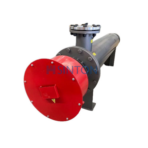 Pipeline electric heater for powder drying