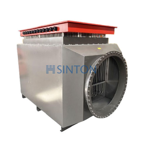 Air duct heater for workshop heating